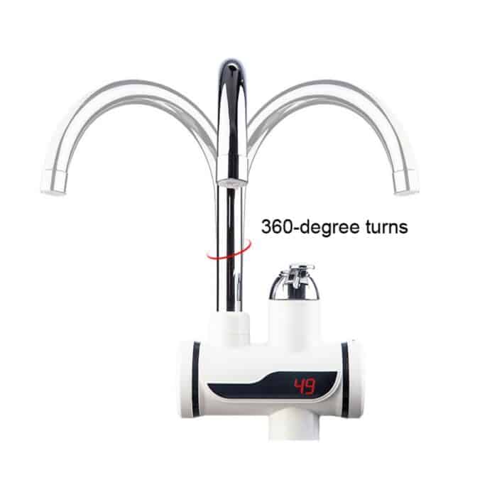 Hot Water Tap Instant Heating Faucet, Electric Geyser, Shock Proof Digital Display with Shower Head for kitchen and bathroom, Water Geezer