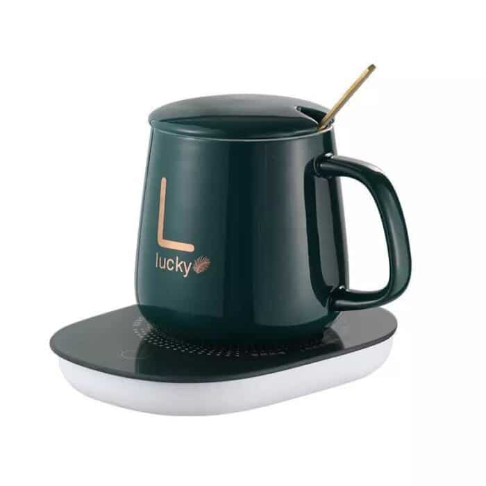 Coffee Mug with Heating Pad Warmer, USB Electric Coffee Cup