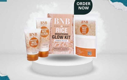 Bnb Whitening Rice Extract Bright & Glow Kit