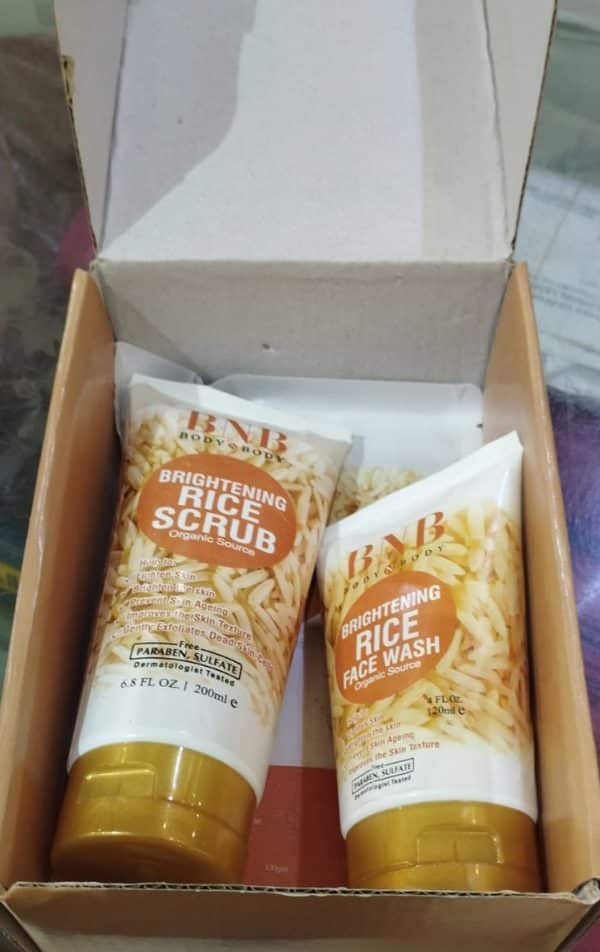 Bnb Whitening Rice Extract Bright & Glow Kit